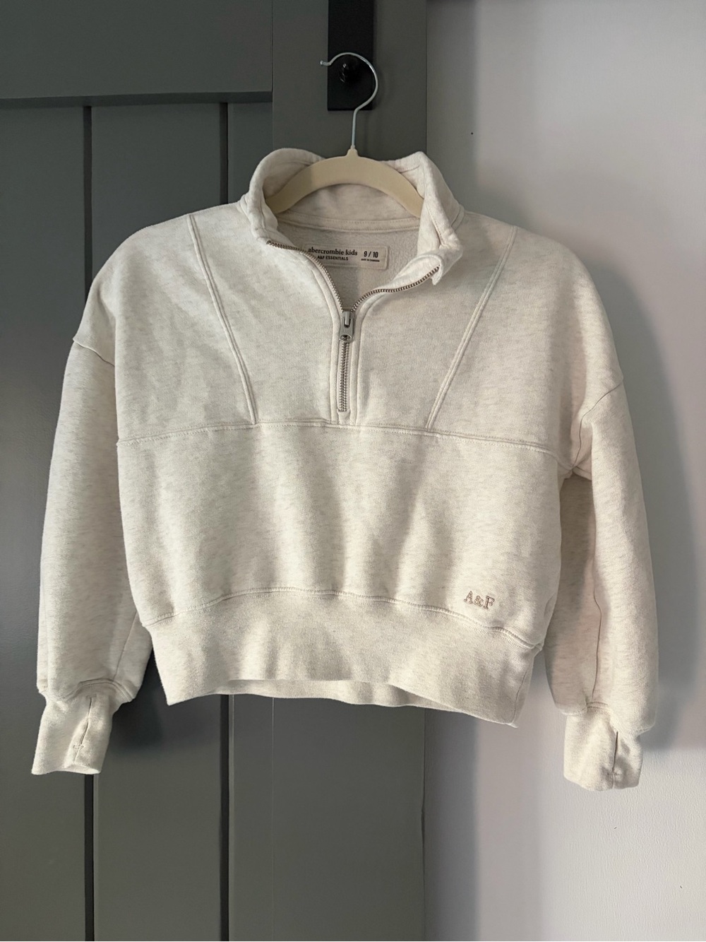 Girls Abercrombie & Fitch Quarter-Zip Pullover Sweater
